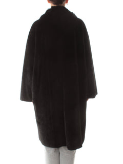 Luisa Viola cappotto soft-touch da donna nero