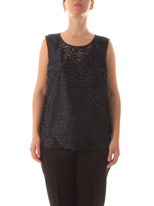 Persona By Marina Rinaldi MODA top da donna blu navy