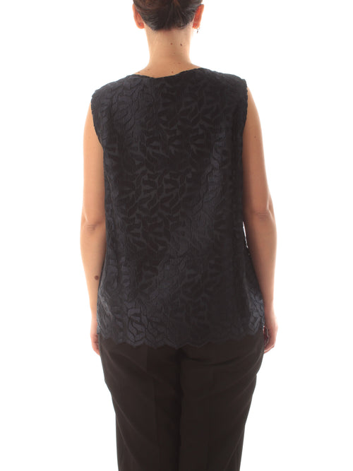 Persona By Marina Rinaldi MODA top da donna blu navy