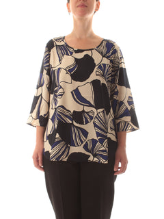 Persona By Marina Rinaldi Mimma blusa in cady da donna fiore