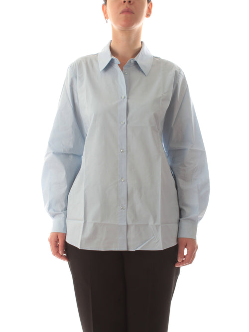 Persona By Marina rinaldi BIANCO camicia da donna azzurro chiaro