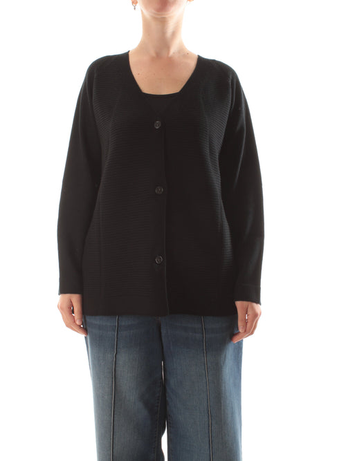 Persona By Marina Rinaldi TOKIO cardigan da donna nero