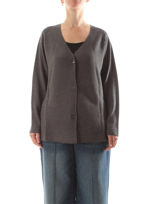 Persona By Marina Rinaldi TOKIO cardigan da donna grigio