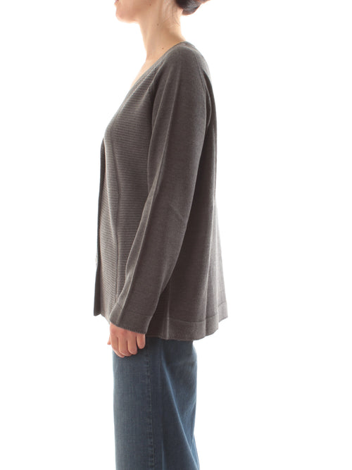 Persona By Marina Rinaldi TOKIO cardigan da donna grigio