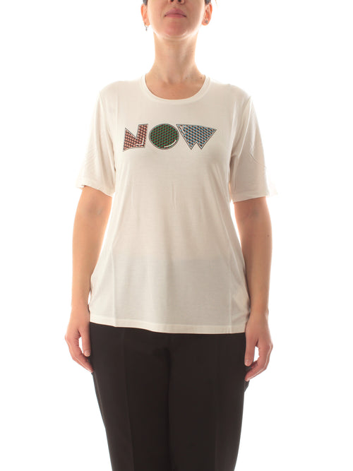 Persona By Marina Rinaldi chimera t-shirt da donna latte