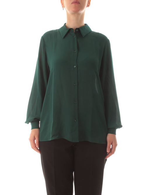 Persona by Marina rinaldi racer camicia da donna verde bosco