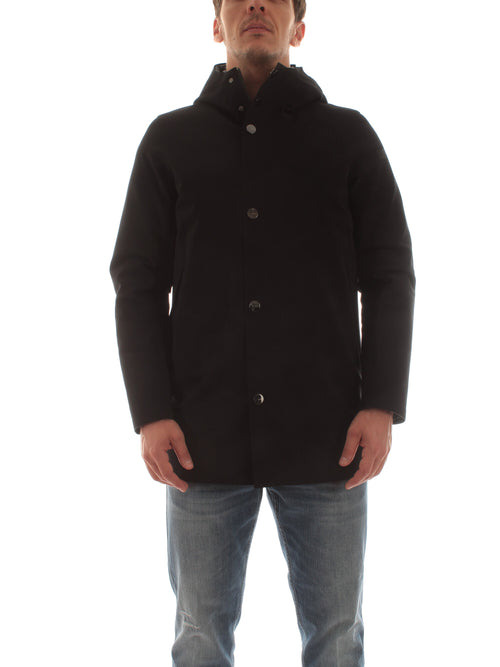 Rrd-roberto ricci designs DOWN UNDER FLOATING PARKA DA UOMO NERO