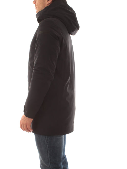 RRD - ROBERTO RICCI DESIGNS egg floating parka da uomo blue black