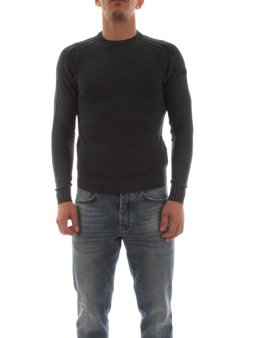 RRD-ROBERTO RICCI DESIGNS TECHNO WASH MAGLIA DA UOMO blue black