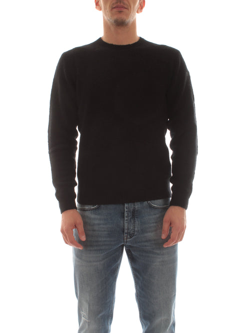 RRD-ROBERTO RICCI DESIGNS maglia BOUCLE' da uomo nero