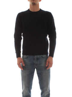 RRD-ROBERTO RICCI DESIGNS maglia BOUCLE' da uomo blue black