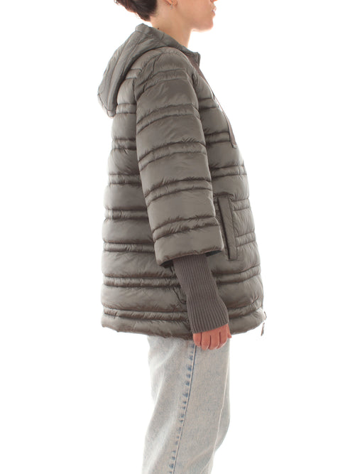 Corte Dei Gonzaga Gold parka reversibile da donna grigio perla/ottanio