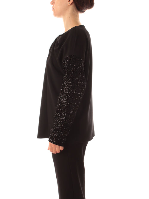 Corte dei gonzaga gold casacca con paillettes da donna nero