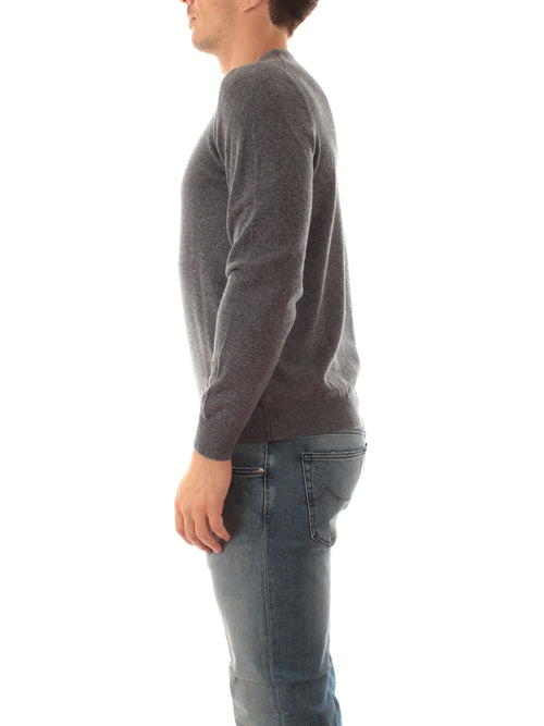 Fedeli maglia ARGENTINA SLIM in puro cashmere da uomo stone