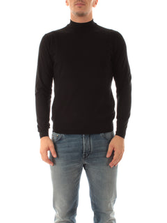 Fedeli DERBY SPECIAL maglia dolcevita da uomo nero