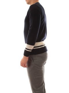 Kangra pullover scollo a V da uomo blu