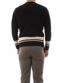 Kangra pullover scollo a V da uomo blu