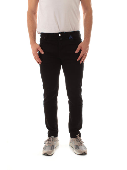 Jacob Cohen jeans scott cropped carrot slim da uomo nero