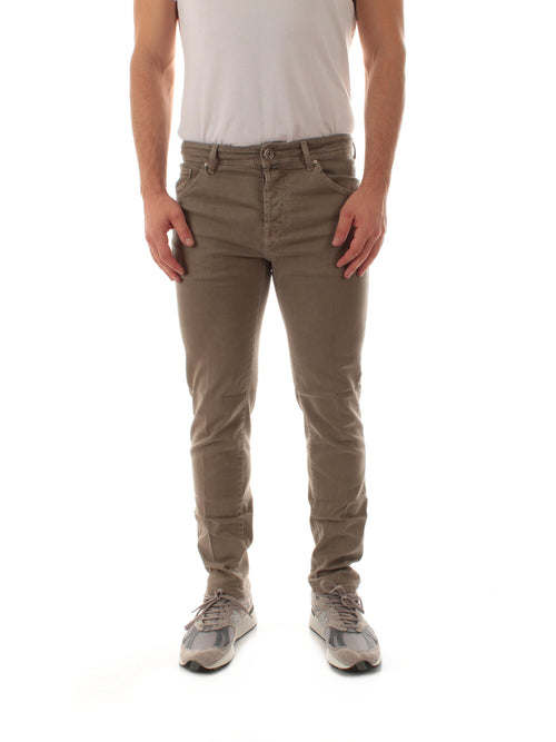 Jacob Cohen jeans scott cropped carrot slim da uomo mastice