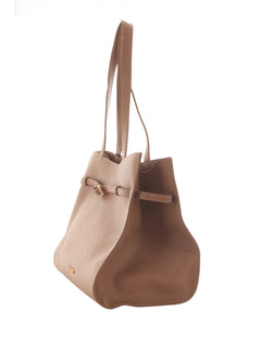 Twinset tote bag in pelle da donna chocolate malt