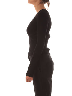 Twinset maglia a coste da donna nero