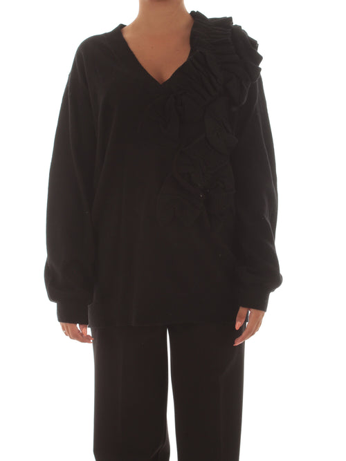 Twinset maglia in misto cashmere da donna nero