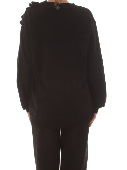 Twinset maglia in misto cashmere da donna nero