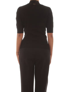 Twinset maglia lupetto con cut-out e borchie da donna nero