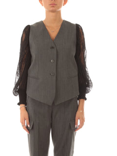 Twinset gilet da donna grigio antracite