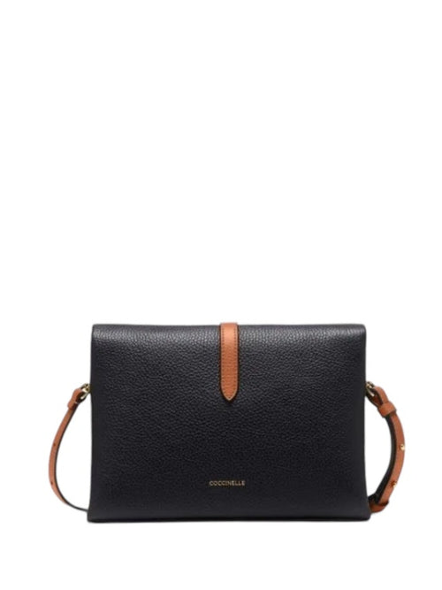 Coccinelle DORIAN TRICOLOR borsa in pelle noir/lambs/cuir da donna