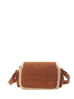 Coccinelle CAMPUS ECO SHEARLING borsa a tracolla da donna natural/cuir