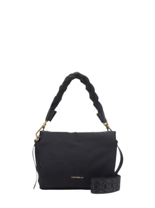 Coccinelle BOHEME PUFFY SMALL borsa in nylon da donna noir