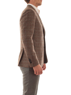 Lardini blazer monopetto da uomo marrone