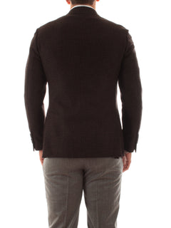 Lardini blazer monopetto marrone da uomo