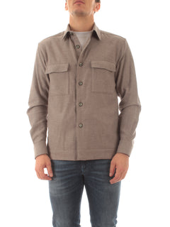 Xacus overshirt da uomo tortora