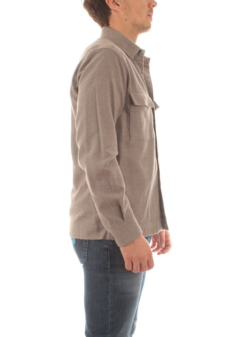 Xacus overshirt da uomo tortora