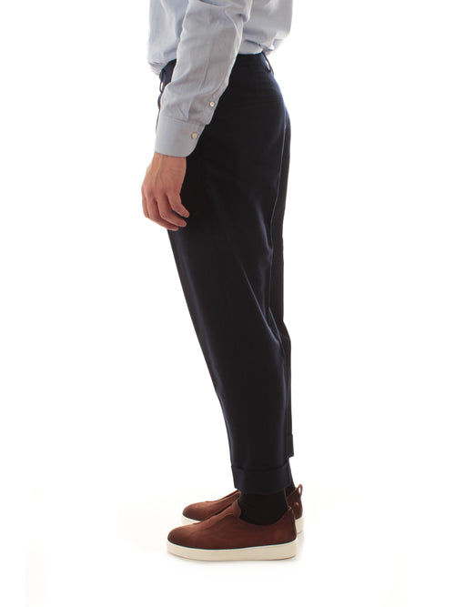 Berwich CHIAIA pantalone da uomo navy