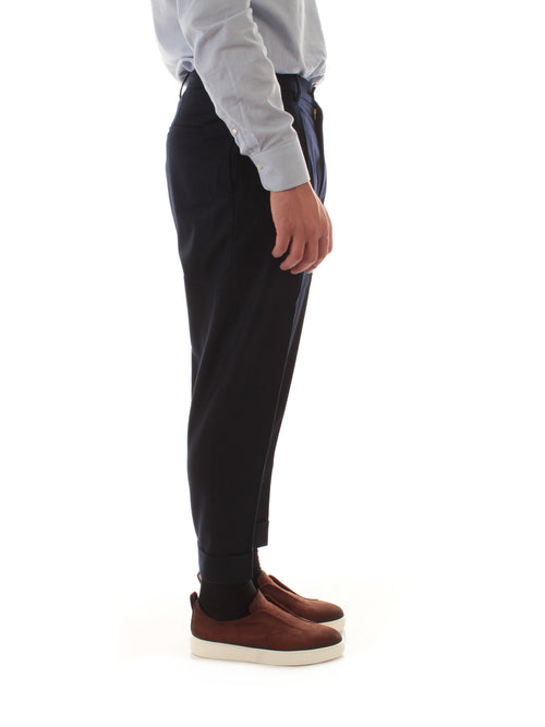 Berwich CHIAIA pantalone da uomo navy