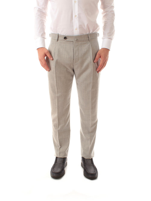 Berwich pantalone in misto cashmere da uomo grey