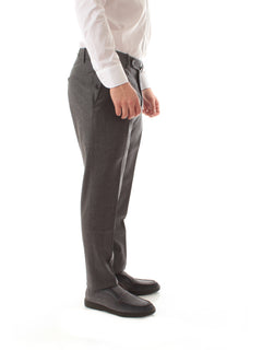 Berwich pantalone da uomo grey in misto cashmere