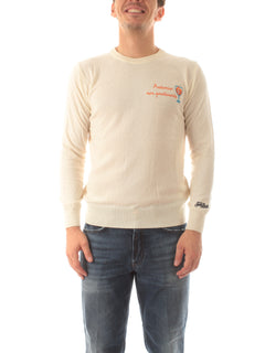 MC2 SAINT BARTH maglia HERON LIGHT con ricamo NON ASTEMIO 10 EMB da uomo