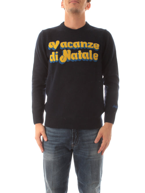 MC2 SAINT BARTH maglia HERON con ricamo VACANZE LOGO 61 da uomo