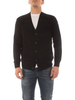 MC2 SAINT BARTH HERRISON CARDIGAN DA UOMO BLEND WS 00 BLACK