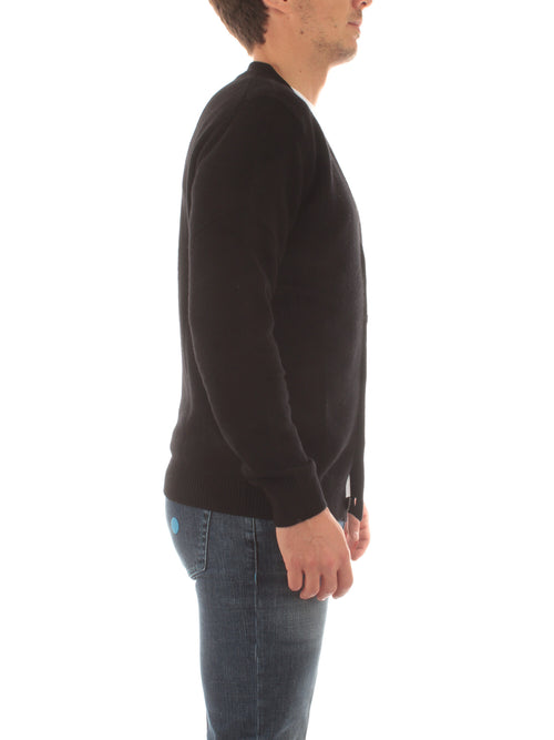 MC2 SAINT BARTH HERRISON CARDIGAN DA UOMO BLEND WS 00 BLACK