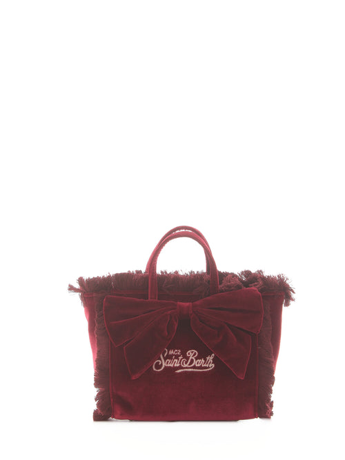 Mc2 Saint Barth Vanity Mini W borsa con fiocco da donna VELVET BOW 45 EMB