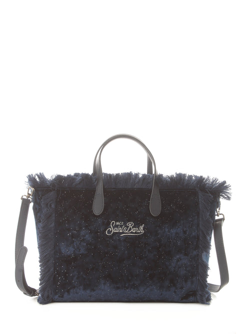 Mc2 Saint Barth Colette W borsa con frange da donna VELVET MIDNIGHT 61 EMB