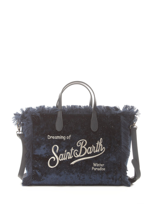 Mc2 Saint Barth Colette W borsa con frange da donna VELVET MIDNIGHT 61 EMB