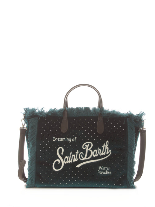 Mc2 Saint Barth Colette W borsa con frange da donna VELVET STRASS 58 EMB