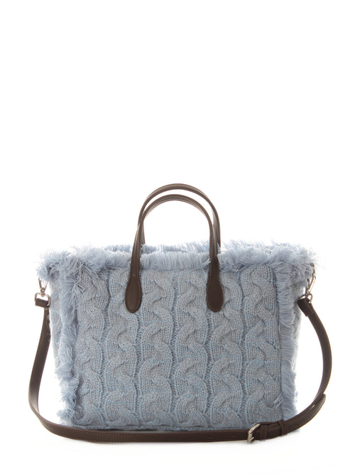 Mc2 Saint Barth Colette W borsa con frange da donna BRAID TRICOT STRASS 33 EMB