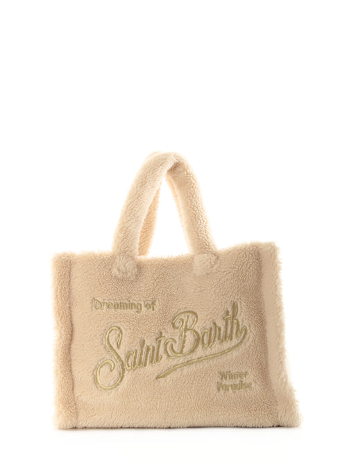 MC2 SAINT BARTH SOFT BAG L borsa in tessuto sherpa 10or emb da donna